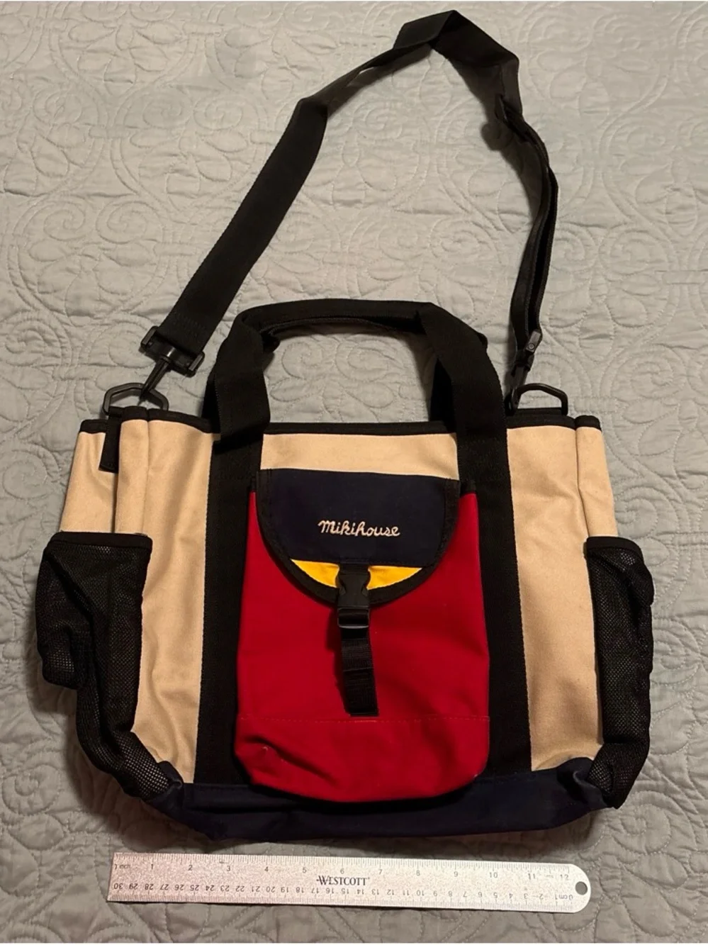 MikiHouse vintage Canvas Messenger Bag